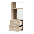 **Technische Titel in het Nederlands: Moderne houten opslagkast met lades**